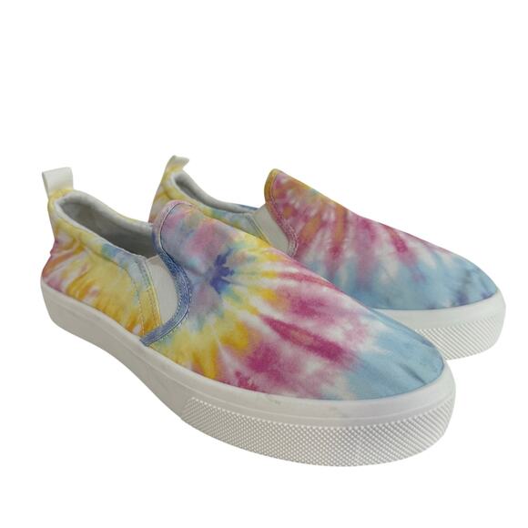 Skechers Street Poppy Tie Dye Memory Foam Hippie Hype Slip On Sneakers Size 10 - Picture 2 of 10